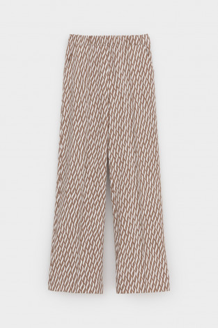 Брюки женские для мам, артикул: ЕВТ 4151, цвет: бежевый - 2 фото