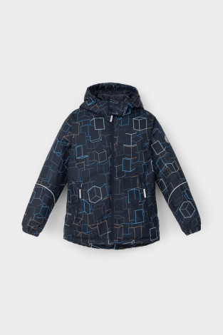 Куртки для мальчика, артикул: ВК 36089/н/3 ГР ( 92-122), цвет: темно-синий - 2 фото