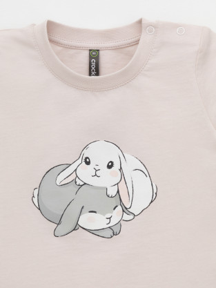 Футболка для девочки, артикул: КР 302860, цвет: бежевый - 2 фото