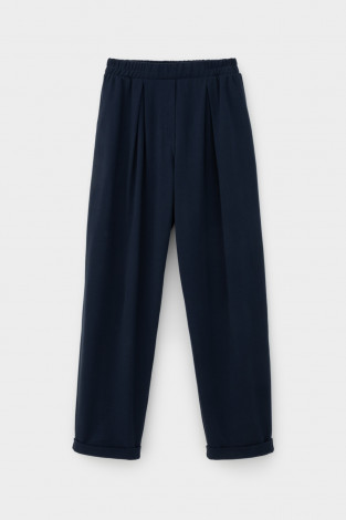 Брюки женские для мам, артикул: ЕВТ 4132, цвет: синий - 2 фото