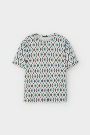 Футболки женские для мам, артикул: ЕВТ 3276, цвет: бежевый - 2 фото