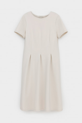 Платья женские для мам, артикул: ЕВТ 5076, цвет: светло-бежевый - 2 фото