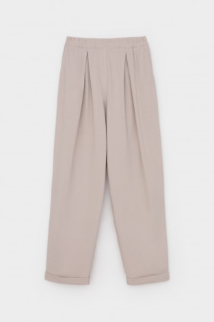 Брюки женские для мам, артикул: ЕВТ 4132, цвет: бежевый - 2 фото