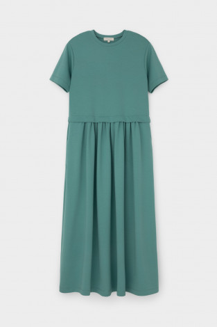 Платья женские для мам, артикул: ЕВТ 5086, цвет: зеленый - 2 фото