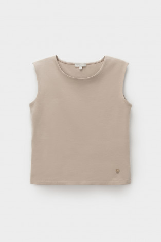 Майки женские для мам, артикул: ЕВТ 3329, цвет: бежевый - 2 фото