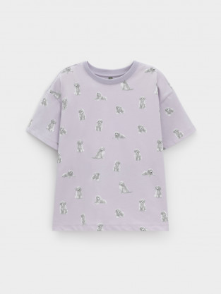 Футболка для девочки, артикул: КР 302878, цвет: фиолетовый - 2 фото