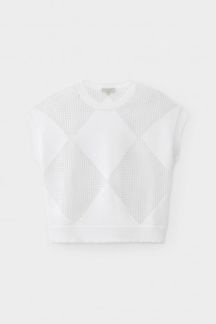 Джемперы женские для мам, артикул: ЕВ 30193, цвет: белый - 2 фото