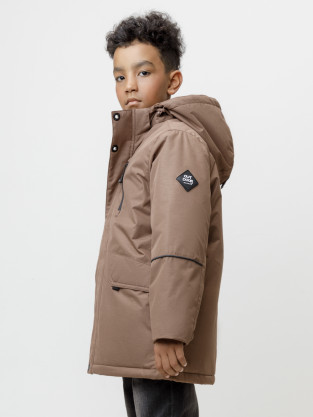 Куртки для мальчика, артикул: ВК 36091/2 ГР, цвет: коричневый - 2 фото