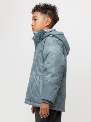 Куртки для мальчика, артикул: ВК 36102/н/3 ГР (122-146), цвет: зеленый - 2 фото